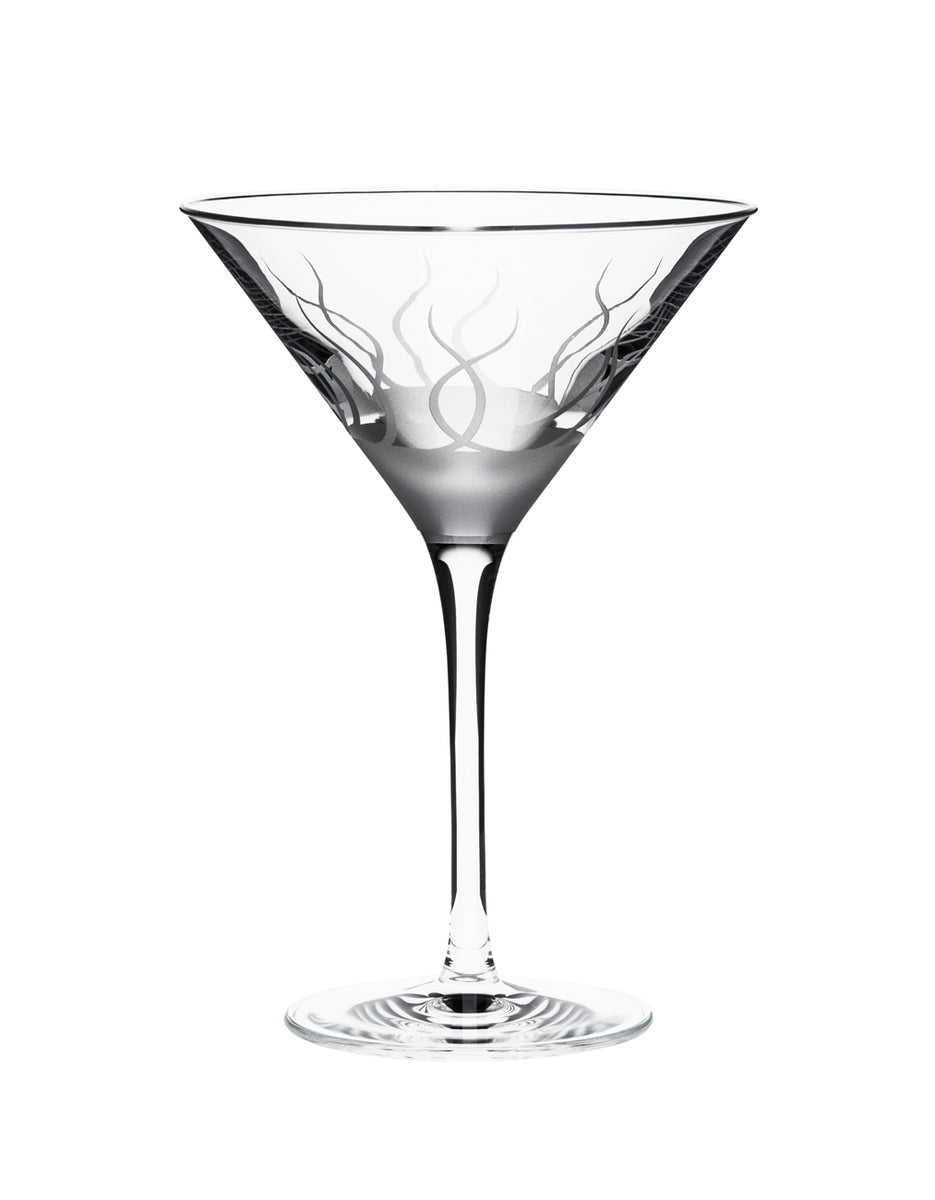 Ox and Dove Blade Hand Etched Martini Glass Sold in Sets of 6 – OX