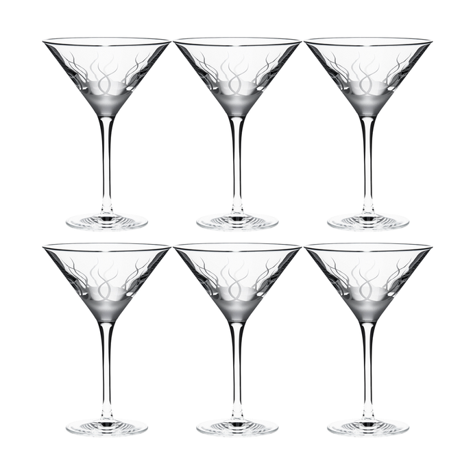 Blade Martini Glass, Set of 6